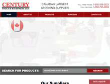 Tablet Screenshot of centurytools.com